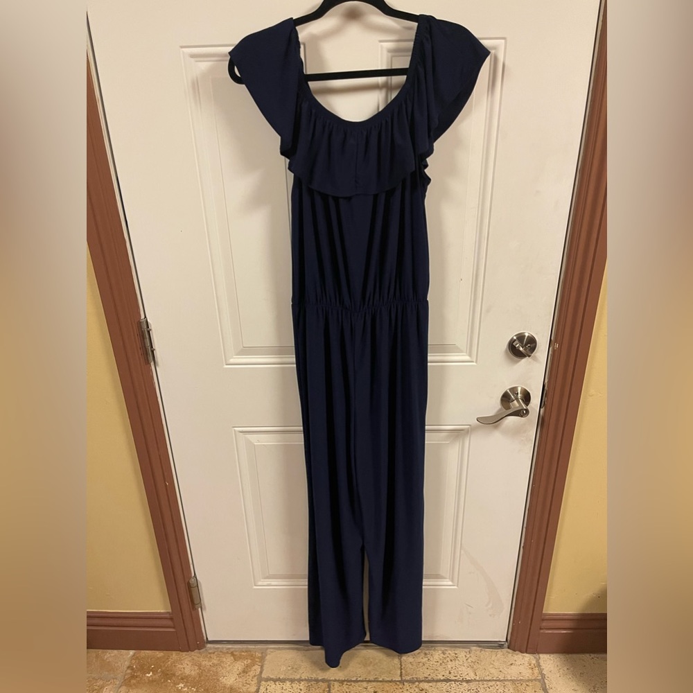 Navy Blue Jumpsuit - Picture 2 of 5